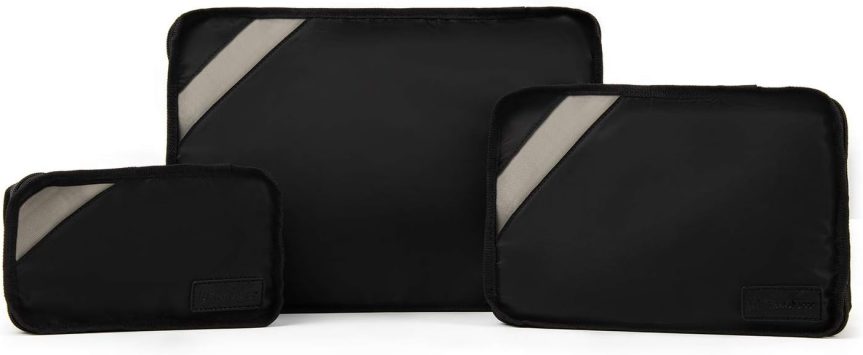 Essentials-Packing Cubes, Black, 3-Pack (S/M/L)