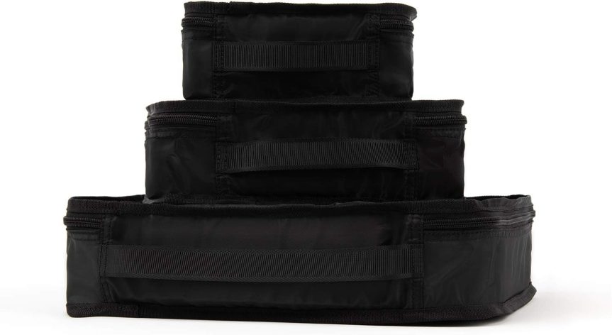 Essentials-Packing Cubes, Black, 3-Pack (S/M/L) - Image 3